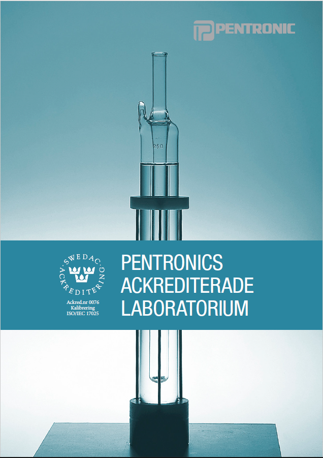Bild på omslaget till Pentronics ackrediterade kalibreringslaboratorium