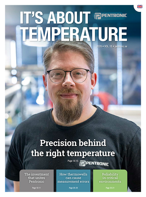 Cover Pentronic Customer magazine It's About Temprature 2026